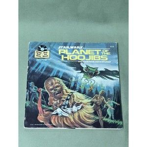 Vintage 1983 Record and Book STAR WARS PLANET of the HOOJIBS Buena Vista